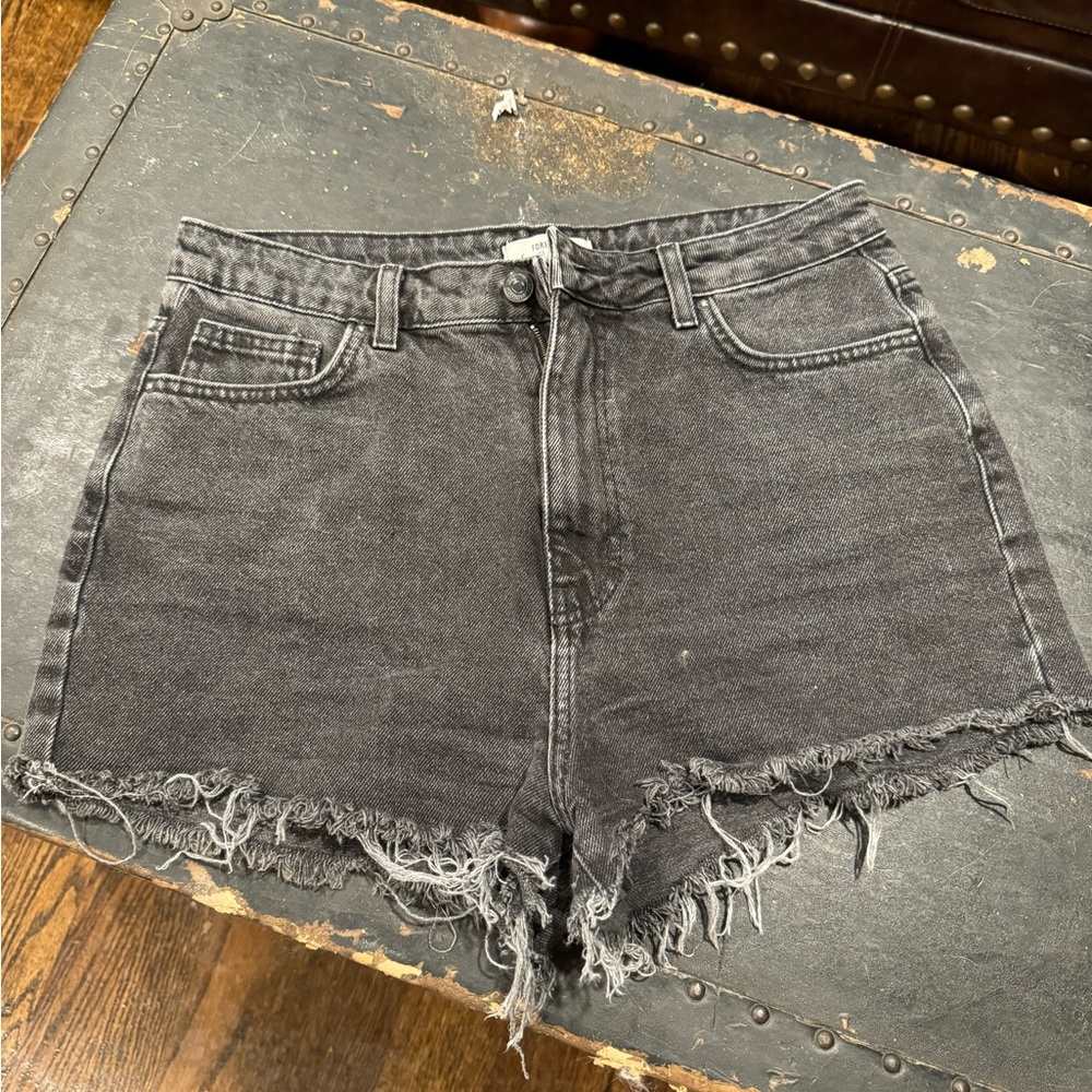 Forever 21 Distressed Black Jean shorts